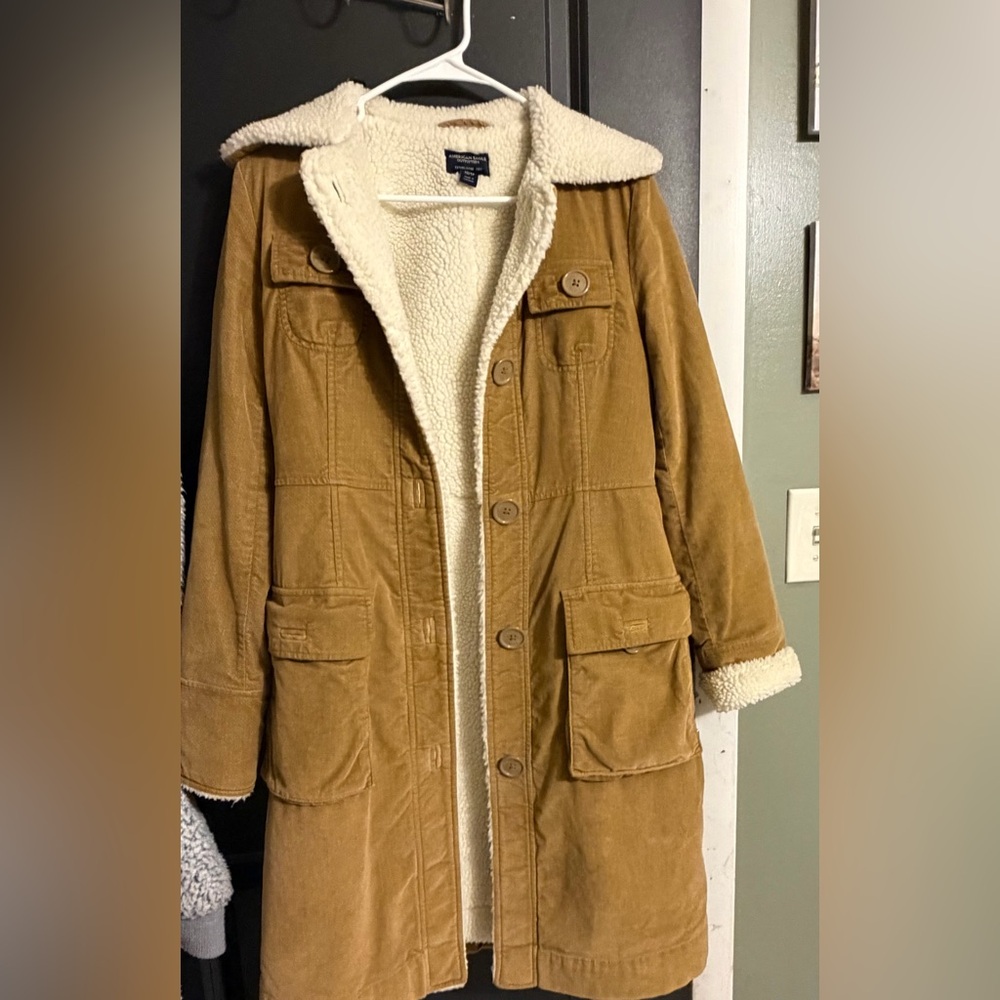 American Eagle Outfitters Brown Teddy Jacket
